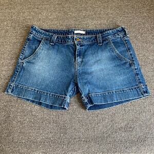 Levi's 545 Denim Shorts Women's 16 Blue Stretch Medium Wash Pockets 5" Inseam